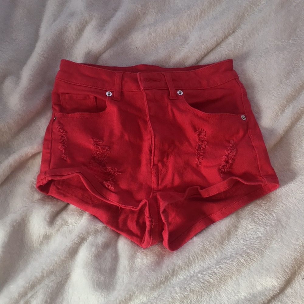 denim shorts